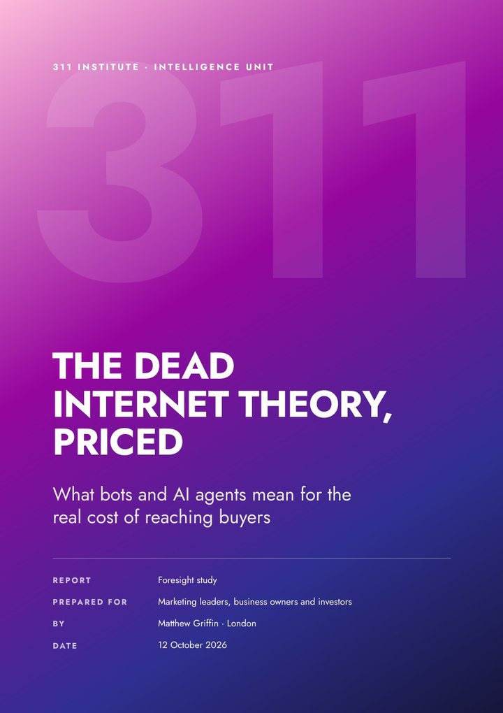 The Dead Internet Theory, Priced report cover