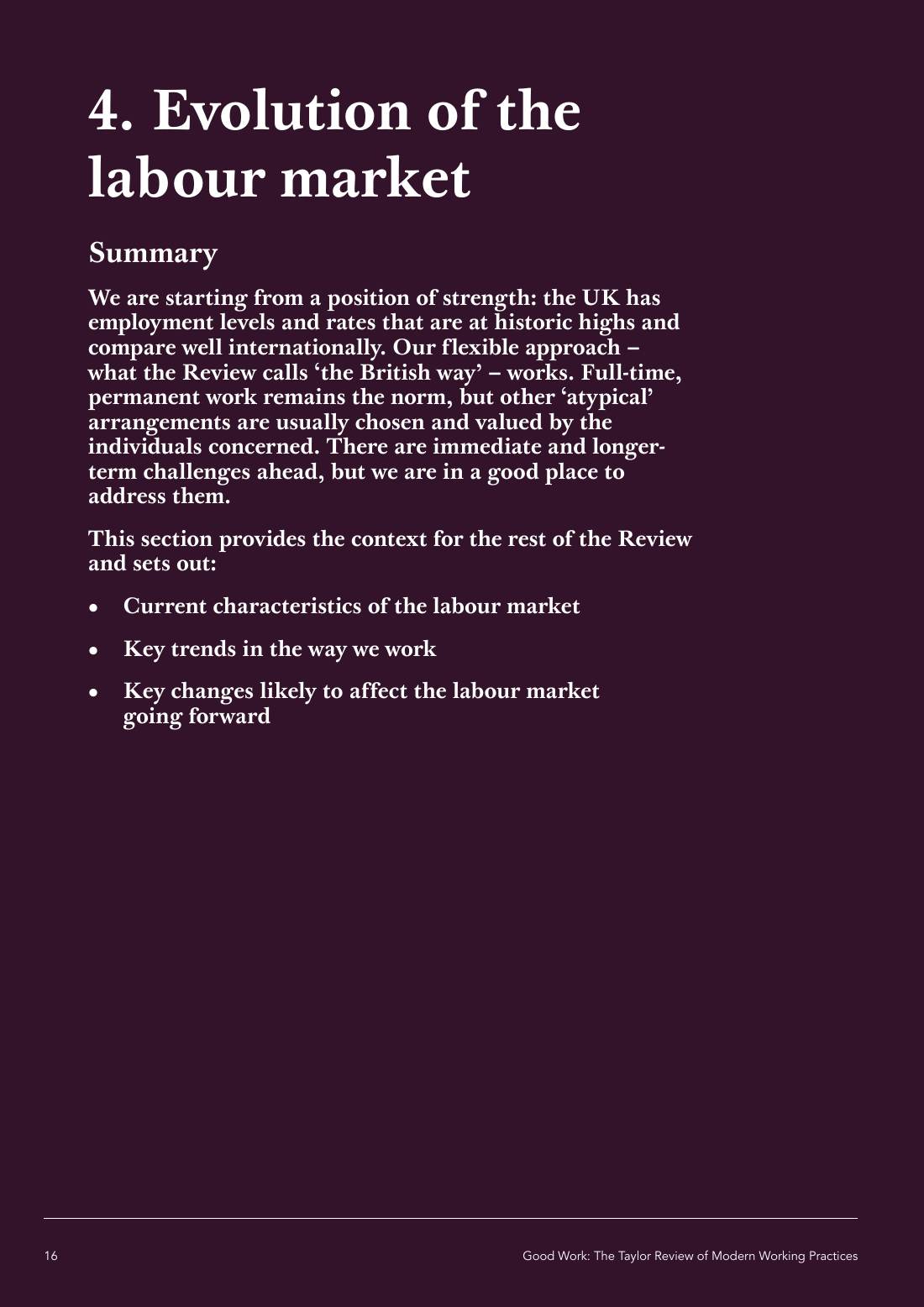 Page 16 of 116: Featured Futurist: Taylor Review of Modern Working Practises, The RSA