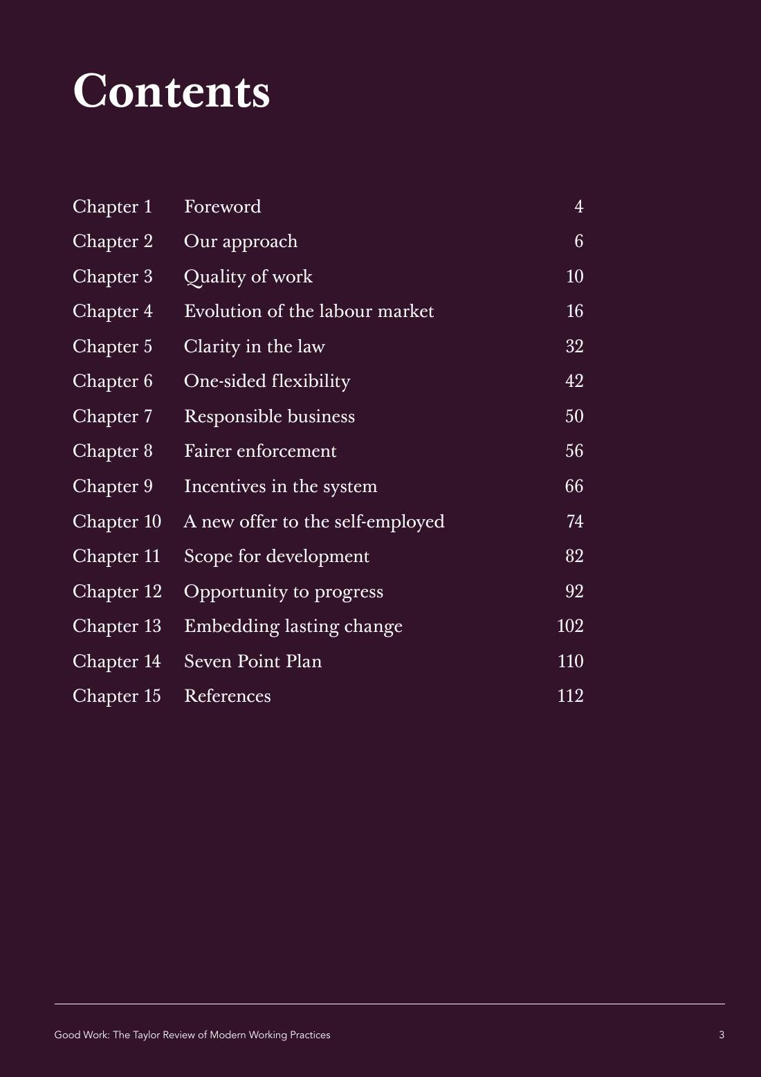 Page 3 of 116: Featured Futurist: Taylor Review of Modern Working Practises, The RSA