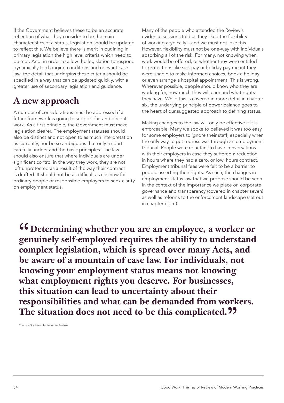 Page 34 of 116: Featured Futurist: Taylor Review of Modern Working Practises, The RSA