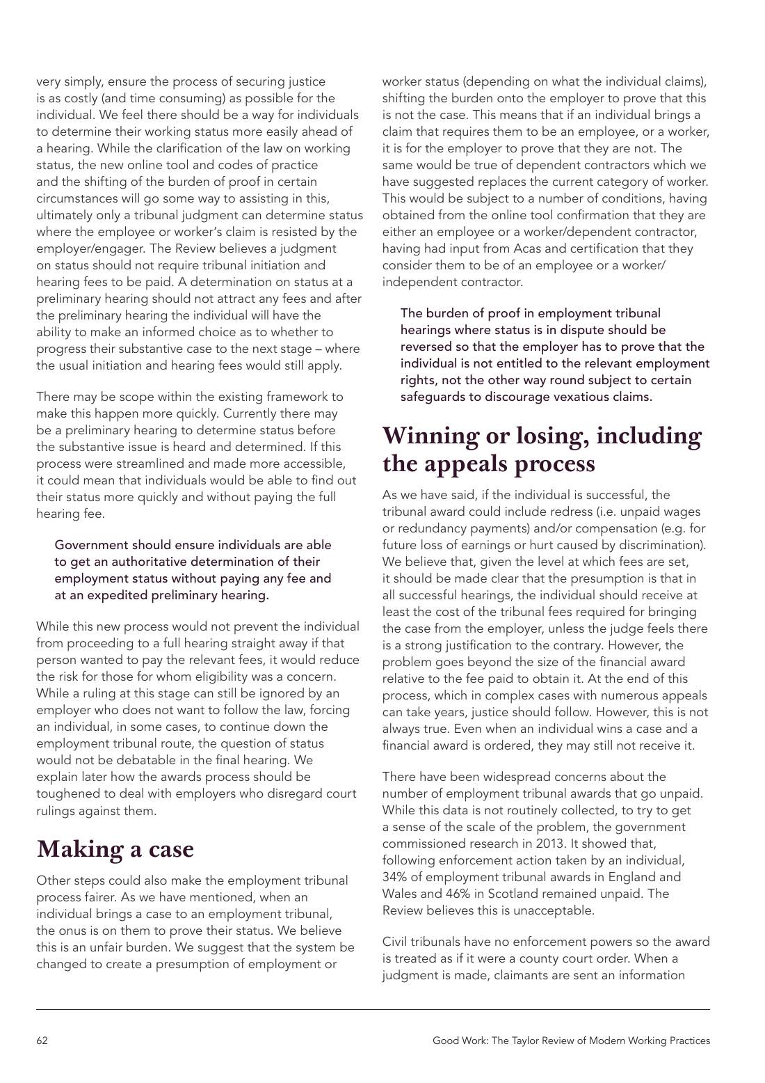 Page 62 of 116: Featured Futurist: Taylor Review of Modern Working Practises, The RSA