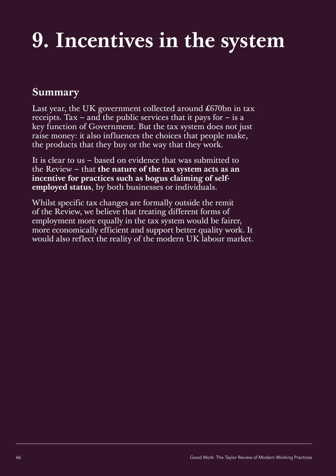 Page 66 of 116: Featured Futurist: Taylor Review of Modern Working Practises, The RSA
