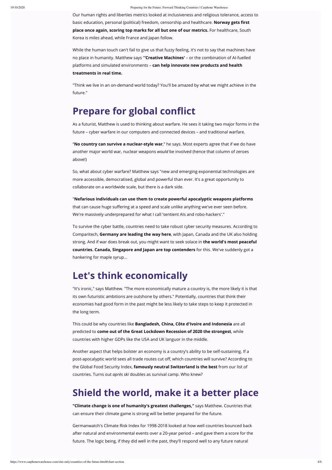Page 4 of 6: Featured Futurist: Preparing for the Future, Carphone Warehouse