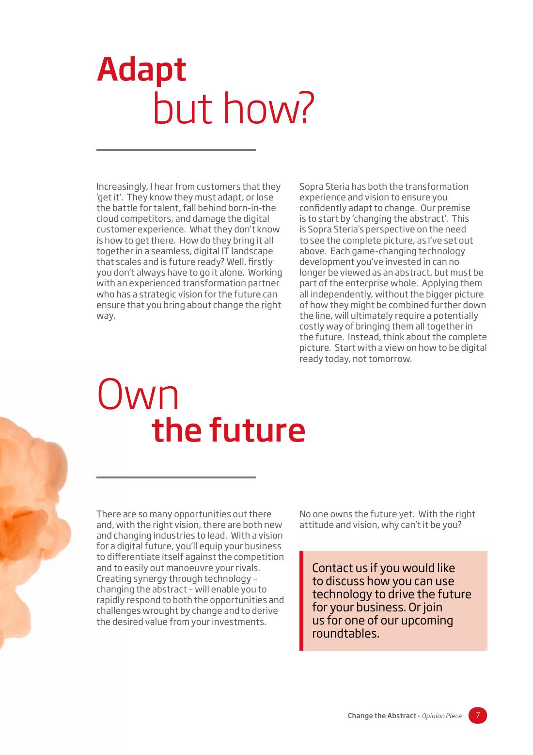 Page 7 of 8: Featured Futurist: Change the Abstract, Sopra Steria