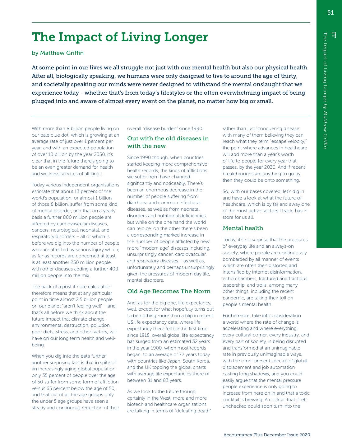 Page 1 of 4: Featured Futurist: The Future of Exponential Healthcare, CPA