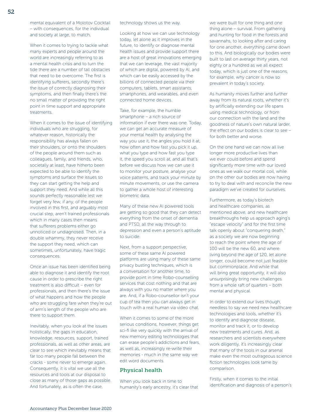 Page 2 of 4: Featured Futurist: The Future of Exponential Healthcare, CPA