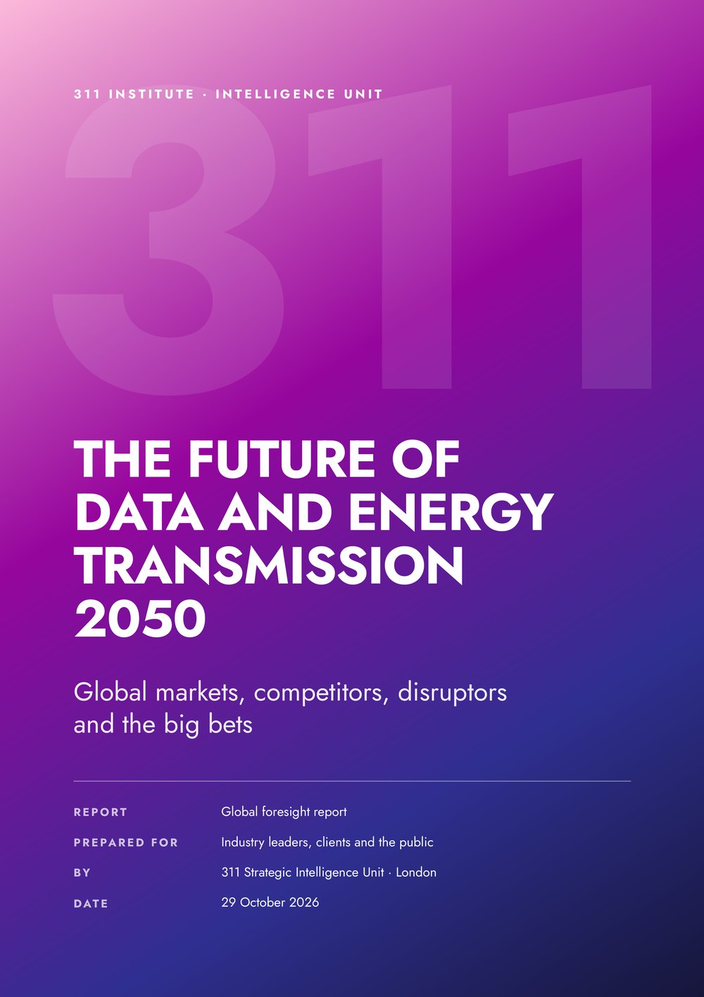 The Future of Data and Energy Transmission 2050 report cover